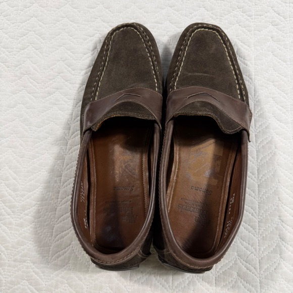 Allen Edmonds Sonoma Mens 9.5 M Dark Brown Suede Penny Loafer‎ Driving Shoes USA main image 11